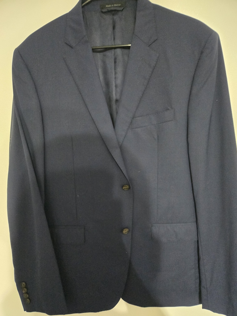 Lauren Ralph Lauren Black Label Solid Navy Two-Button Sport Coat